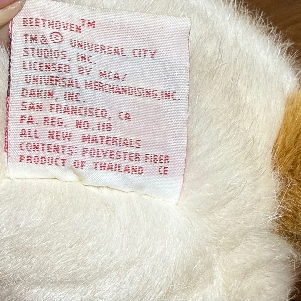Vintage Dakin Beethoven 12” Plush St Bernard Dog Beethoven Universal City